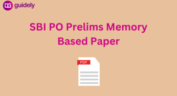SBI PO Prelims Memory Based Paper 2023: 01st November, Attempt Mock Test