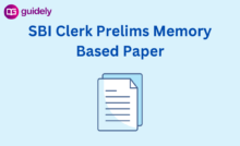 SBI Clerk Prelims Memory Based Paper