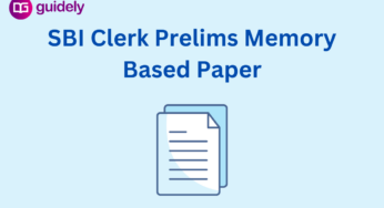 SBI Clerk Prelims Memory Based Paper 2024 PDF Download, Mock Test: 05th, 06th January